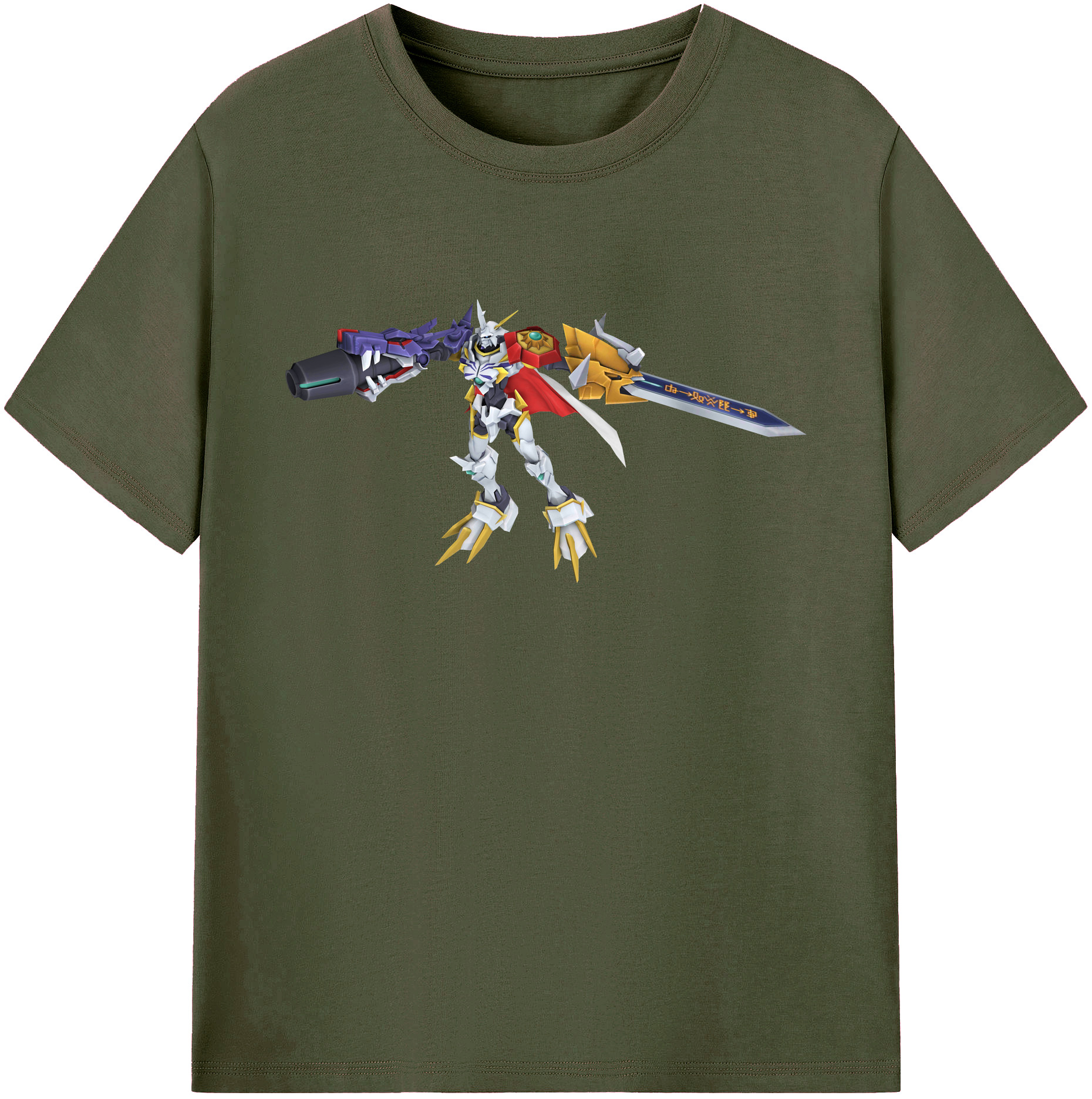 （画像用） Digimon デジタルモンスター/デジモン 綿100％ メンズ半袖Tシャツ｜肌触りやわらか＆通気性